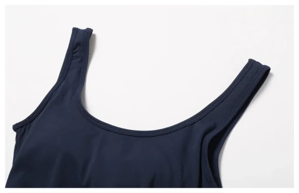 Square Top Scrunch Bottom Fitness Bodysuit - Image 6